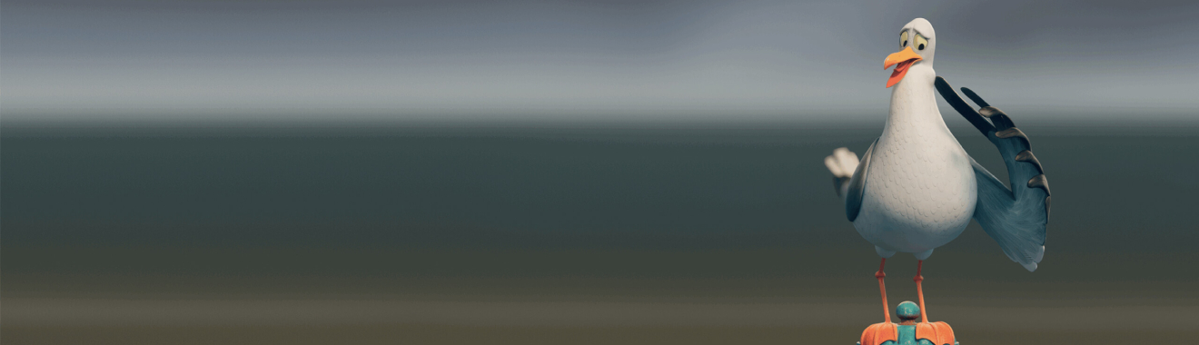 Early bird on railing